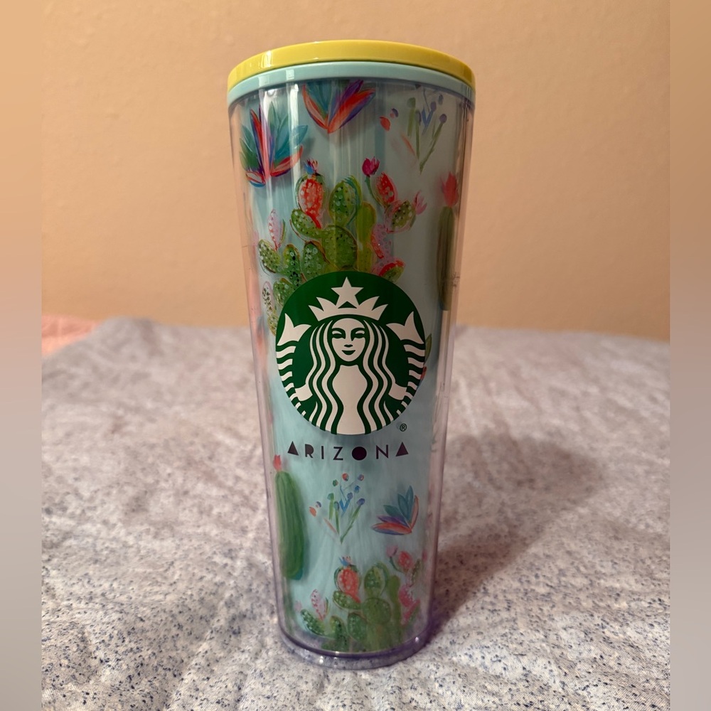 Starbucks Arizona Tumbler with Cactus Art